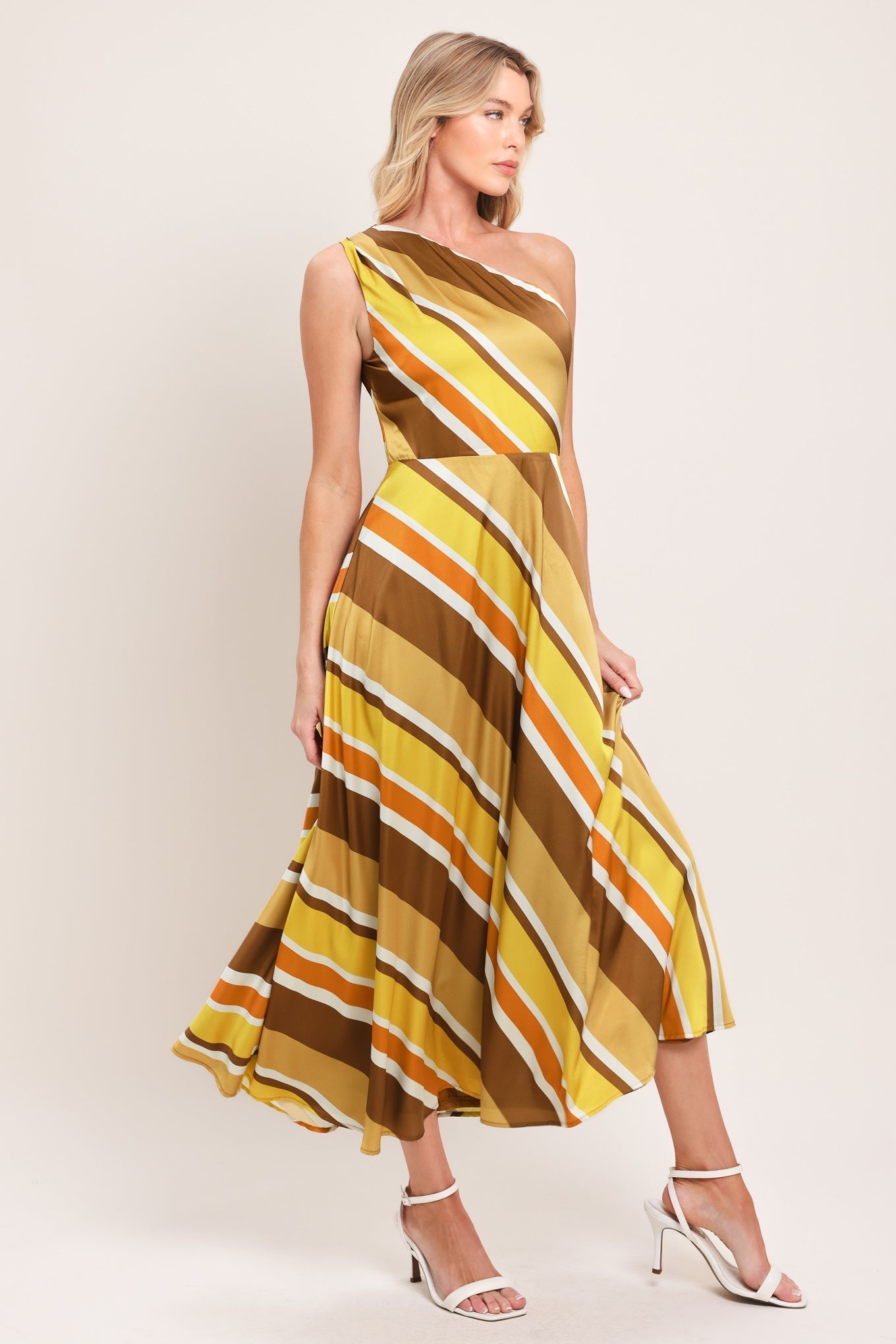 SOFT SUNSHINE WOVEN MIDI DRESS Flying Tomato