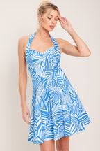 BLUE LAGOON CHIC WOVEN MINI DRESS Flying Tomato