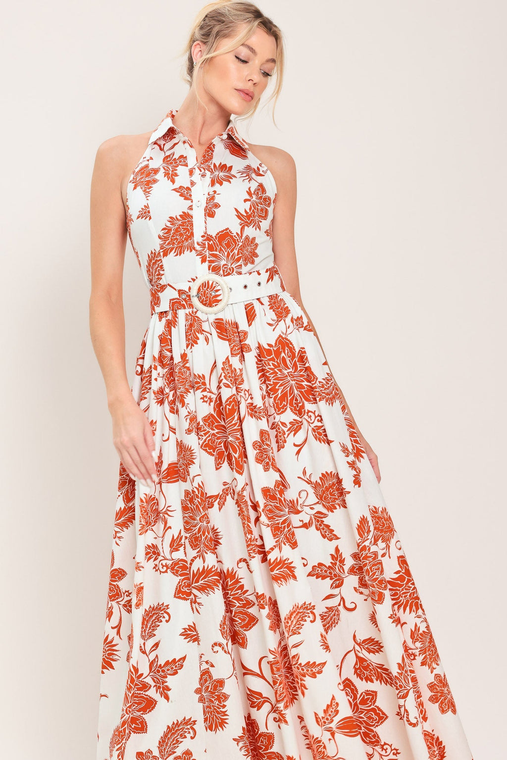 PORTOFINO SUN WOVEN MAXI DRESS Flying Tomato