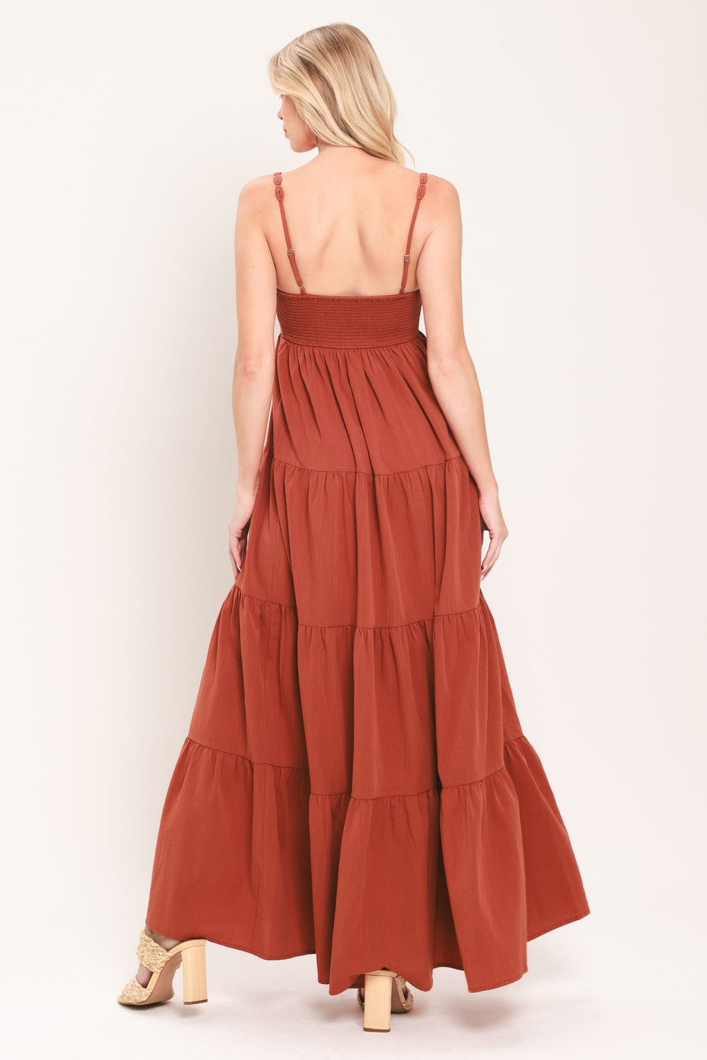 AMBER WAVE WOVEN MAXI DRESS Flying Tomato