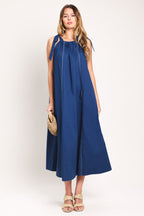 COASTAL EASE WOVEN MIDI DRESS Flying Tomato