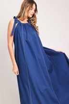 COASTAL EASE WOVEN MIDI DRESS Flying Tomato