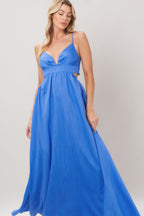 AZURE TEMPTATION WOVEN MAXI DRESS Flying Tomato
