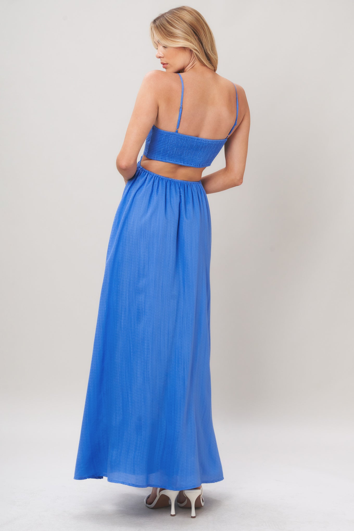 AZURE TEMPTATION WOVEN MAXI DRESS Flying Tomato