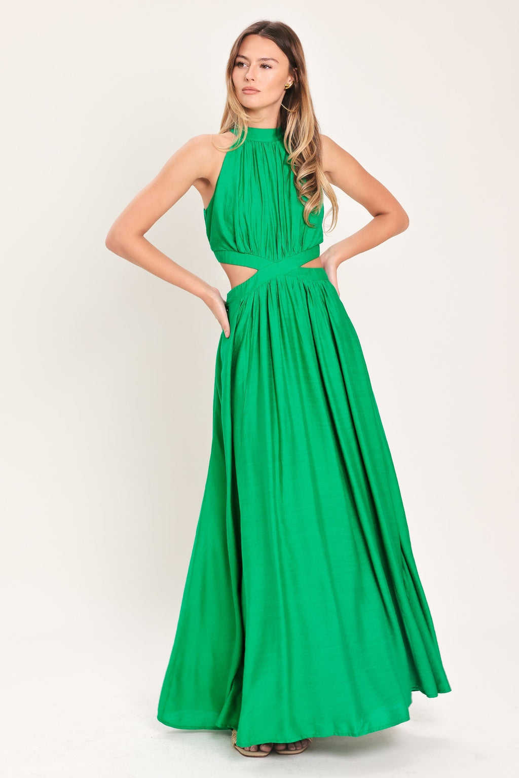 HOT GIRL WOVEN MAXI DRESS Flying Tomato