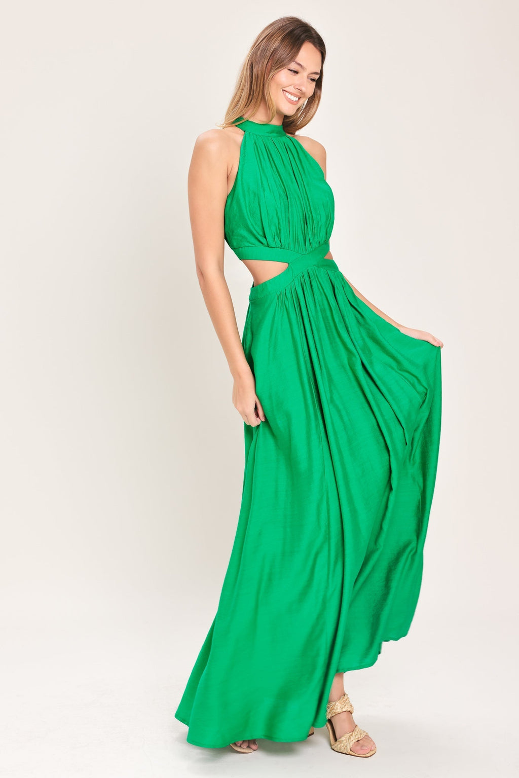 HOT GIRL WOVEN MAXI DRESS Flying Tomato