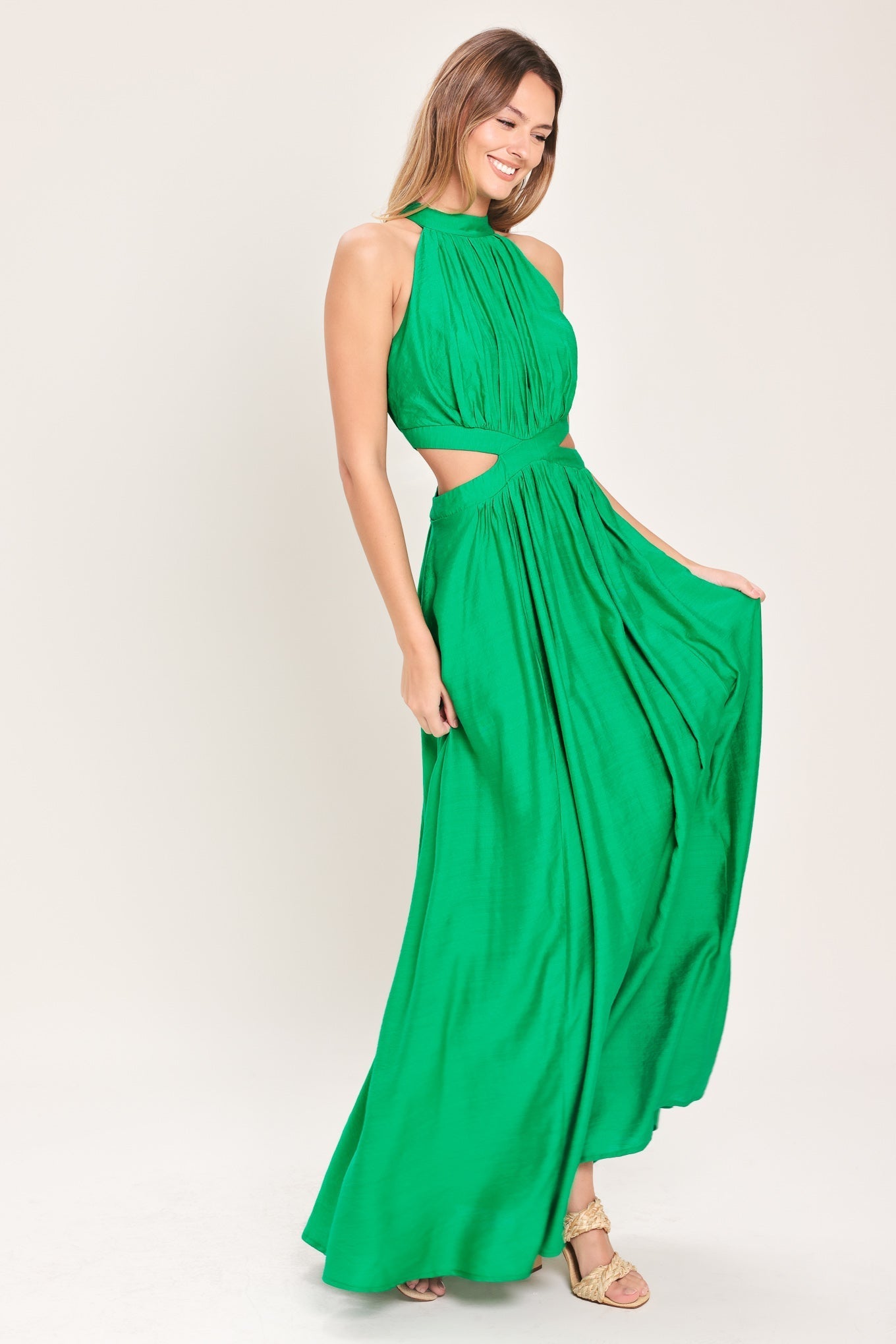 HOT GIRL WOVEN MAXI DRESS Flying Tomato