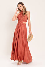 HOT GIRL WOVEN MAXI DRESS Flying Tomato