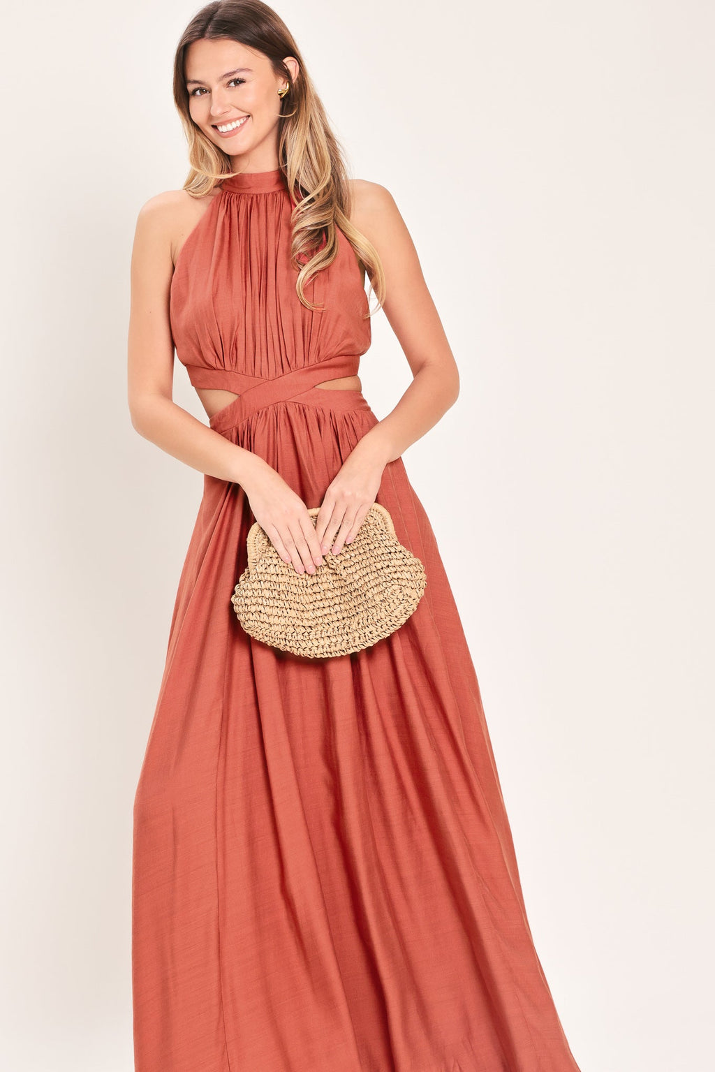 HOT GIRL WOVEN MAXI DRESS Flying Tomato