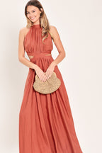 HOT GIRL WOVEN MAXI DRESS Flying Tomato