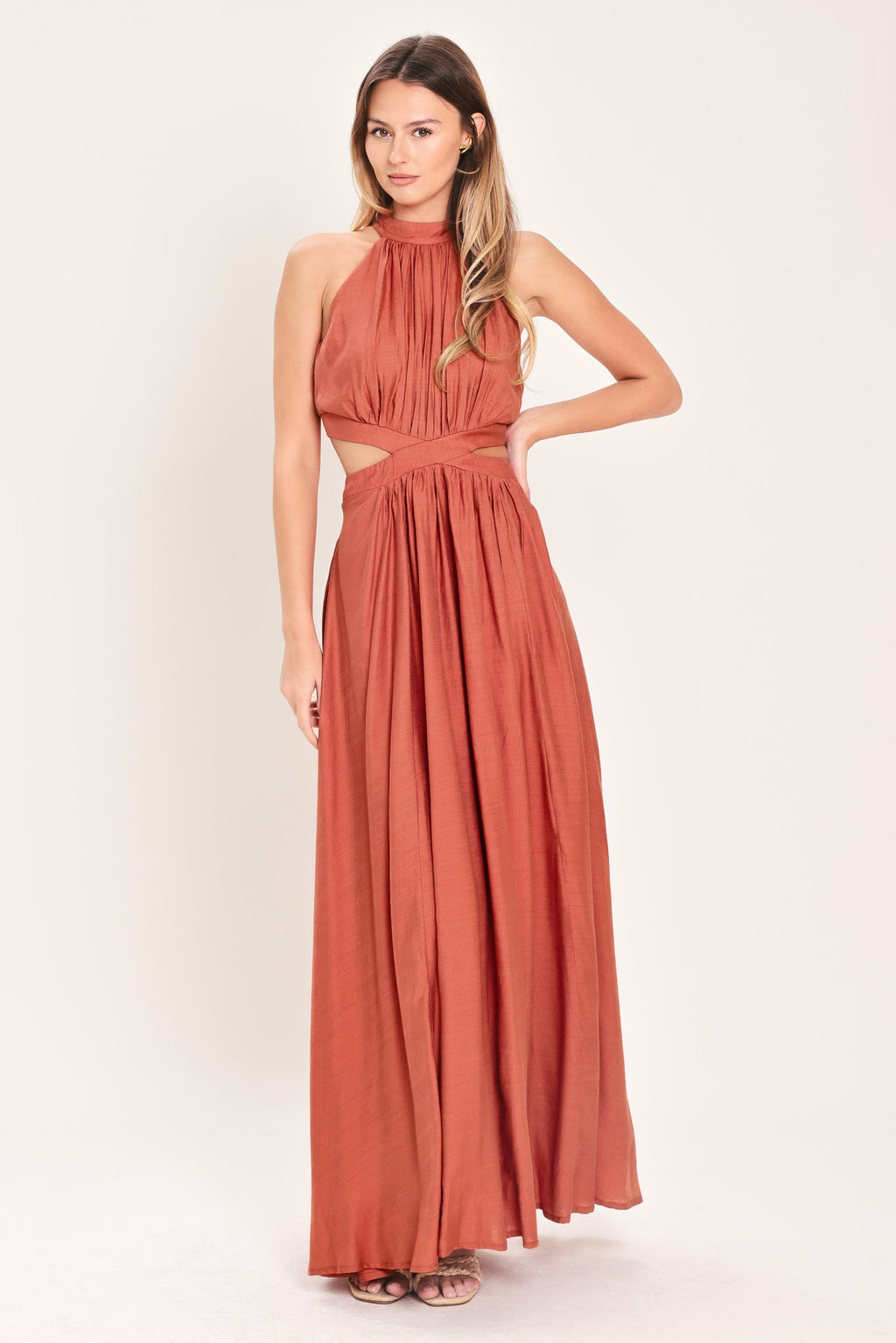 HOT GIRL WOVEN MAXI DRESS Flying Tomato