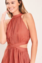 HOT GIRL WOVEN MAXI DRESS Flying Tomato