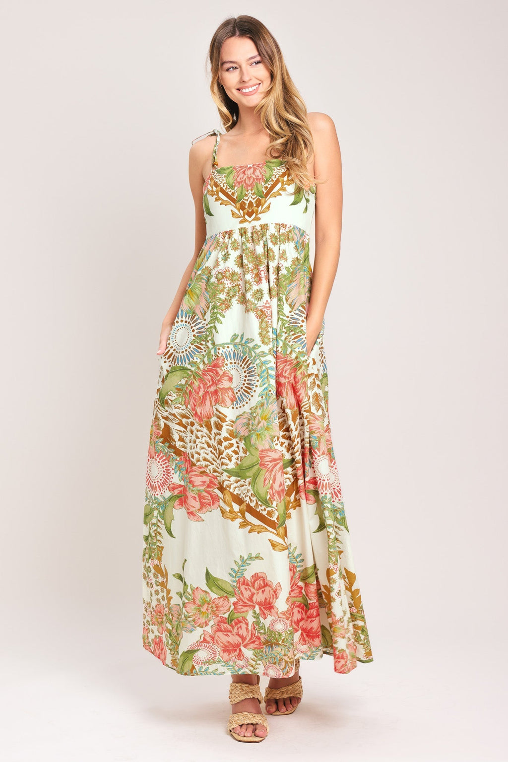 SUMMER OASIS WOVEN ANKLE DRESS Flying Tomato