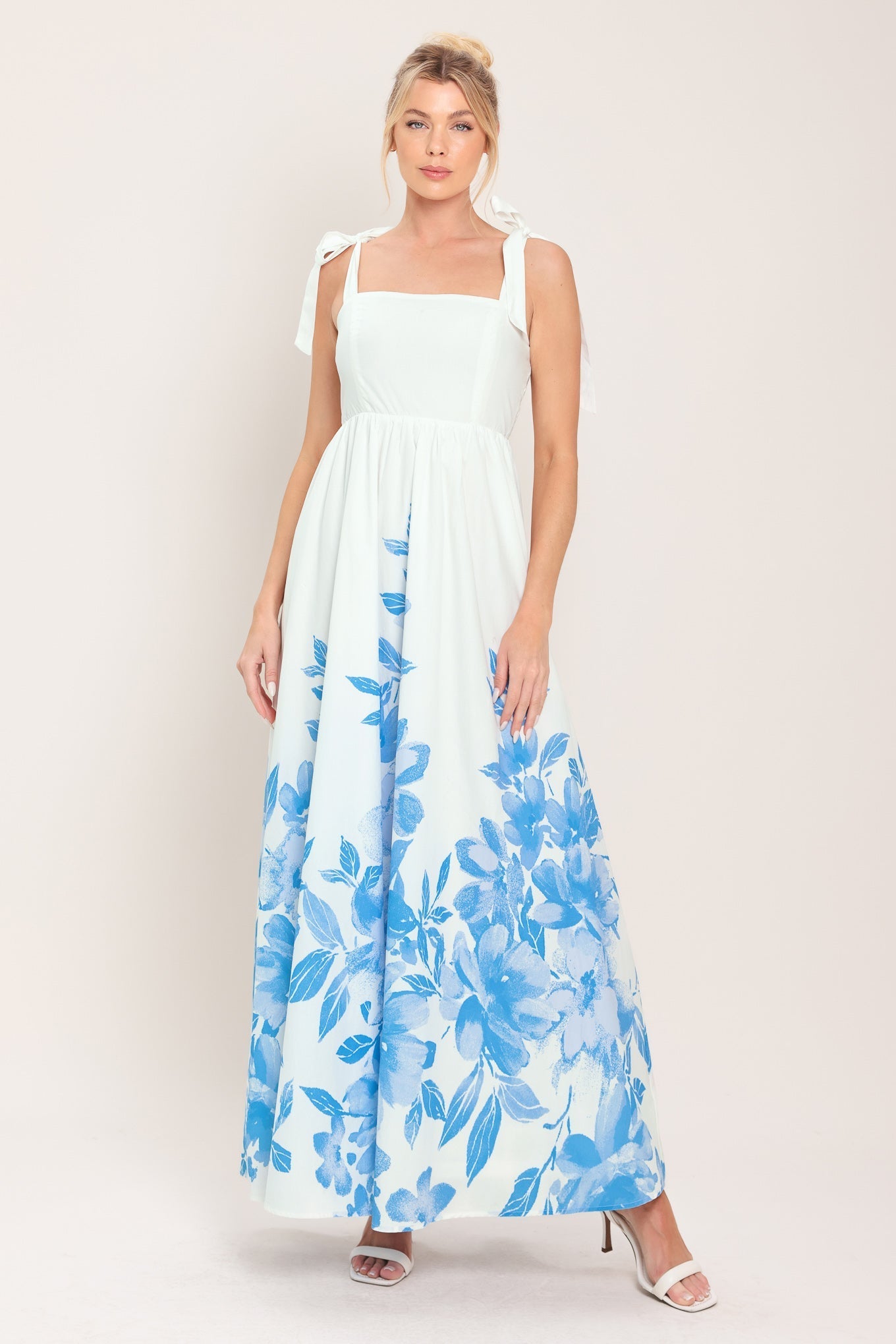 CLOUD BLOSSOM WOVEN MAXI DRESS Flying Tomato