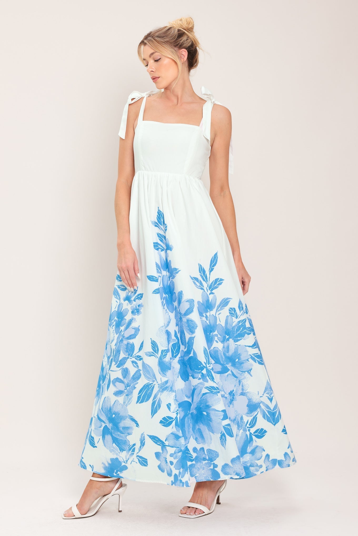 CLOUD BLOSSOM WOVEN MAXI DRESS Flying Tomato