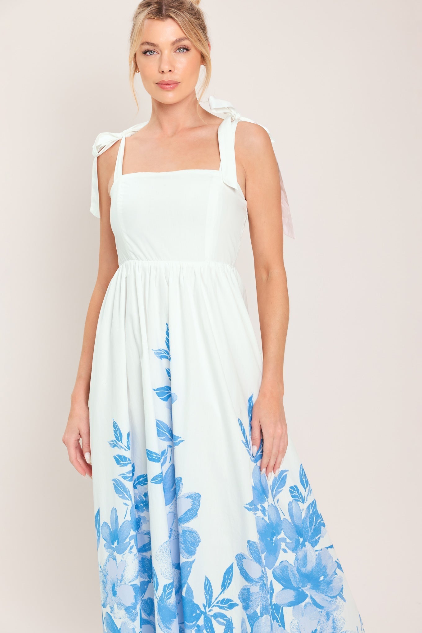 CLOUD BLOSSOM WOVEN MAXI DRESS Flying Tomato