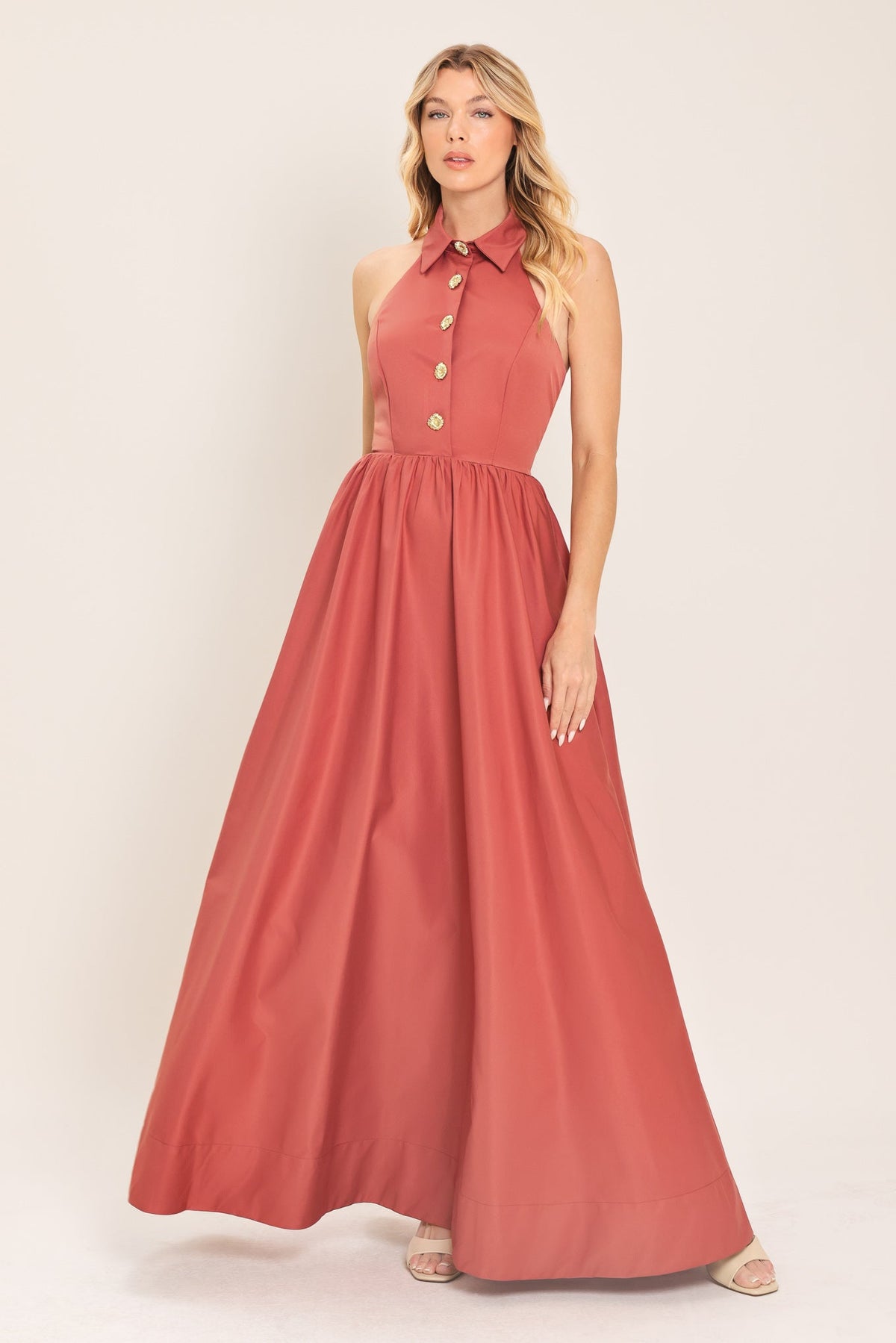 lux brand dress Lux & Co brand maxi dress