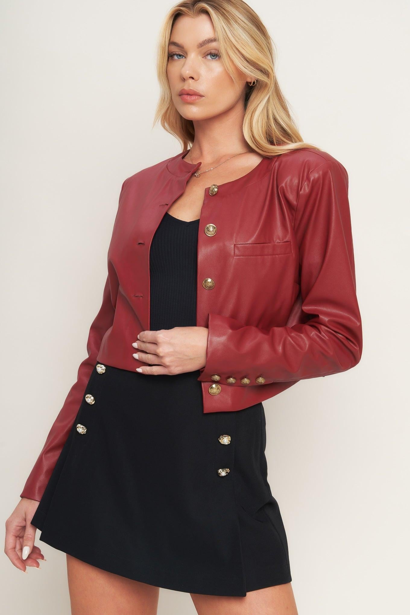TACTICAL GRACE LEATHER JACKET Flying Tomato