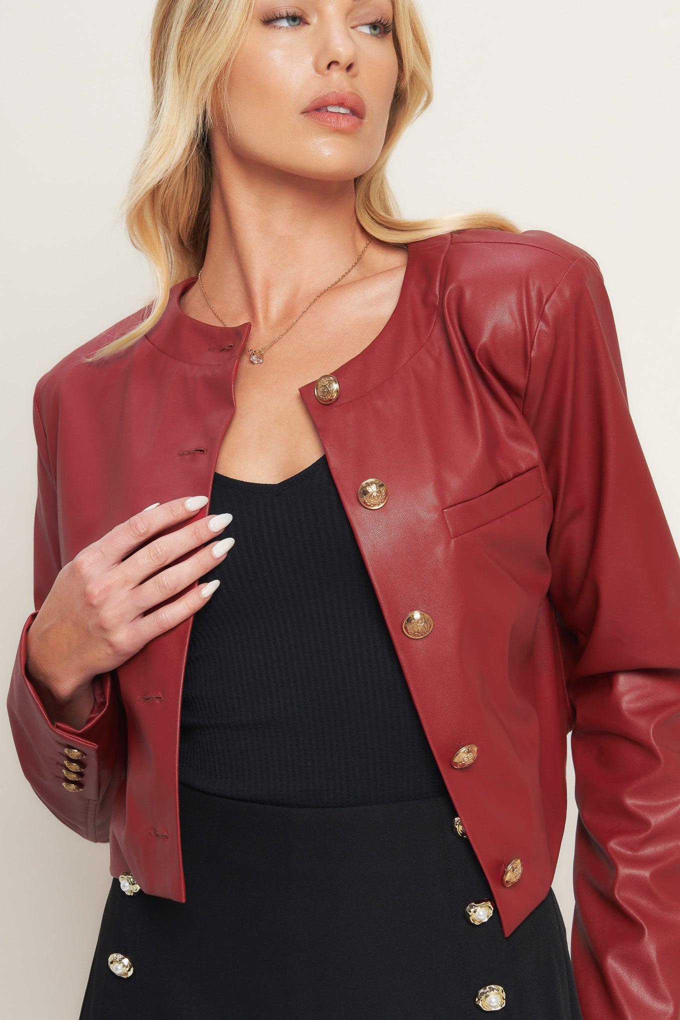TACTICAL GRACE LEATHER JACKET Flying Tomato