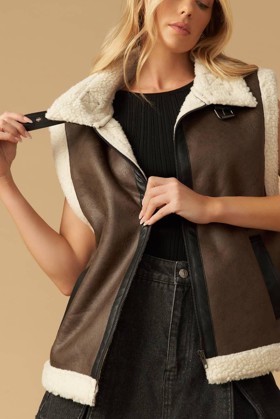 IN ANOTHER LIFE LEATHER VEST Flying Tomato