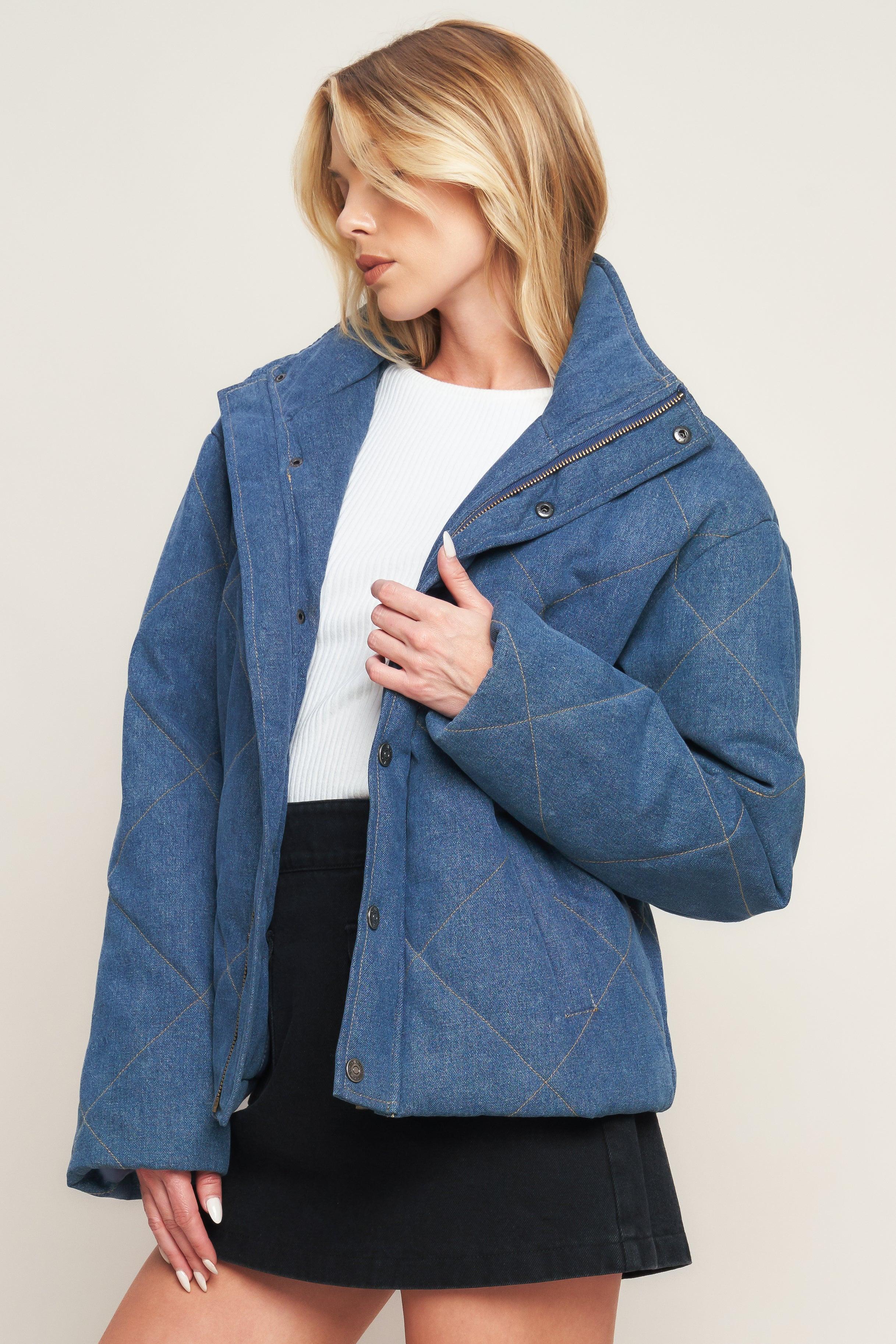 FOR GOOD QUILTED DENIM JACKET Flying Tomato