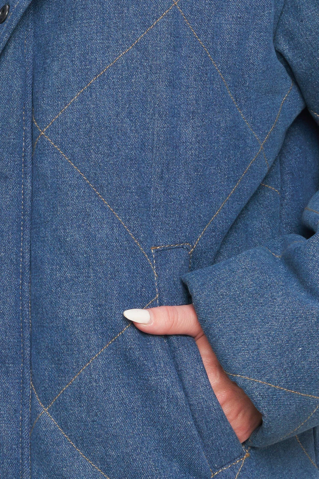 FOR GOOD QUILTED DENIM JACKET Flying Tomato