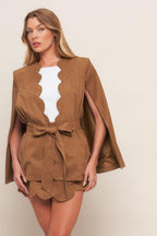 DESERT FLOWER FAUX SUEDE TOP Flying Tomato
