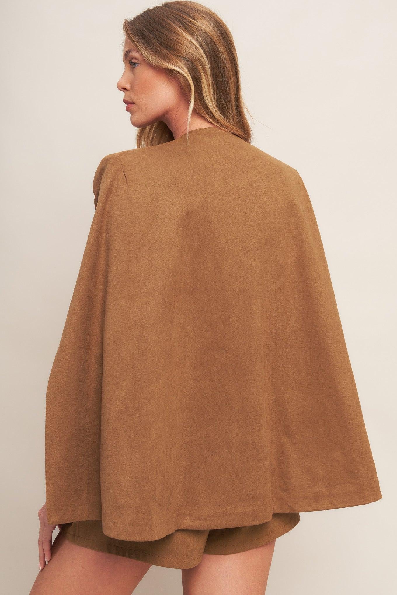 DESERT FLOWER FAUX SUEDE TOP Flying Tomato