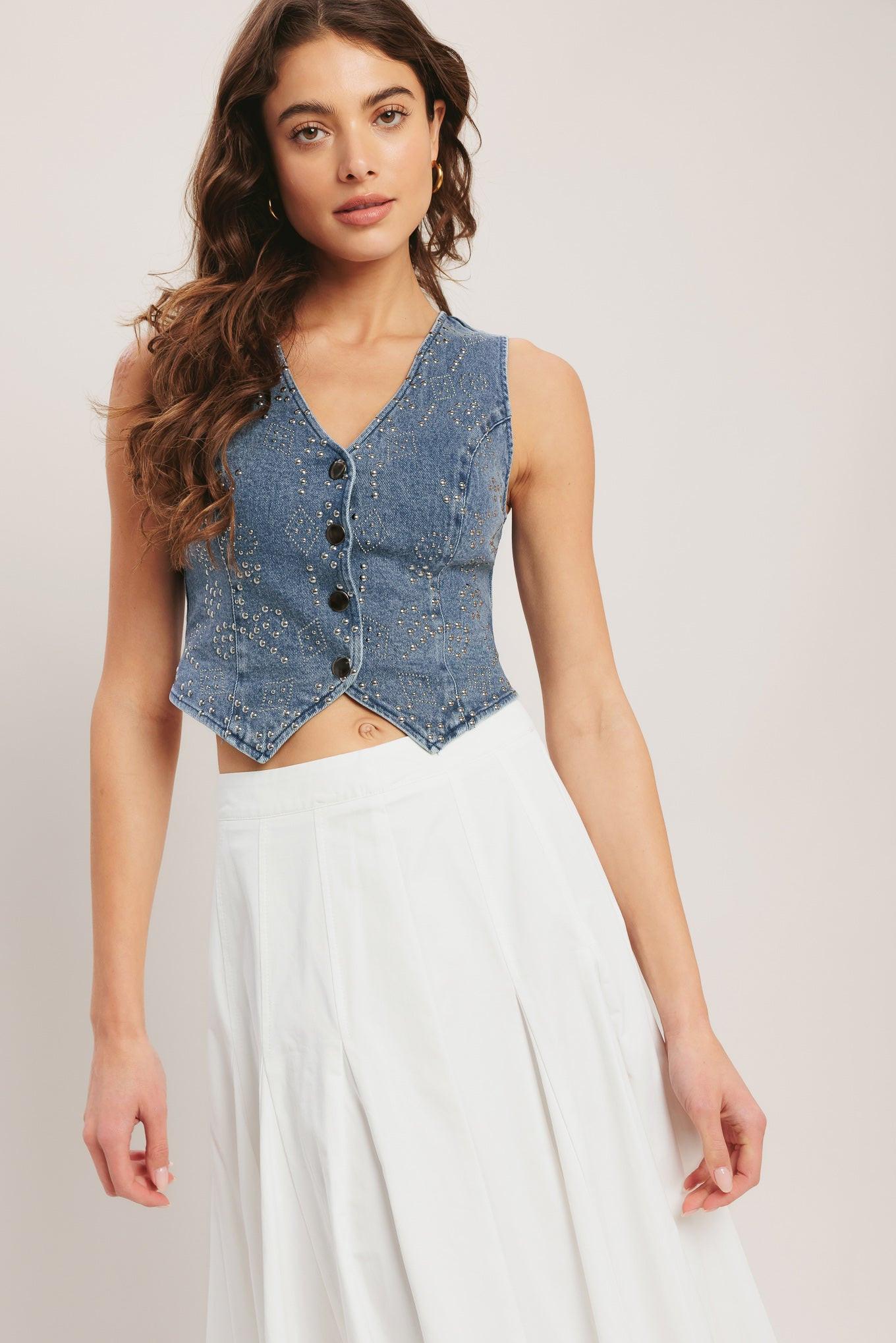 EURO SUMMER DENIM VEST Flying Tomato