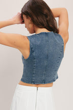 EURO SUMMER DENIM VEST Flying Tomato