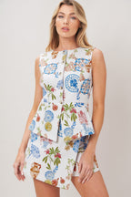 SUMMER ATELIER WOVEN VEST Flying Tomato