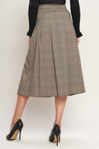 BRITISH TRACE WOVEN MIDI SKIRT Flying Tomato