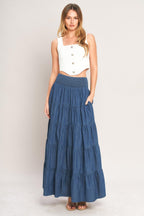 SUMMER SIMPLICITY LIGHTWEIGHT MAXI SKIRT Flying Tomato