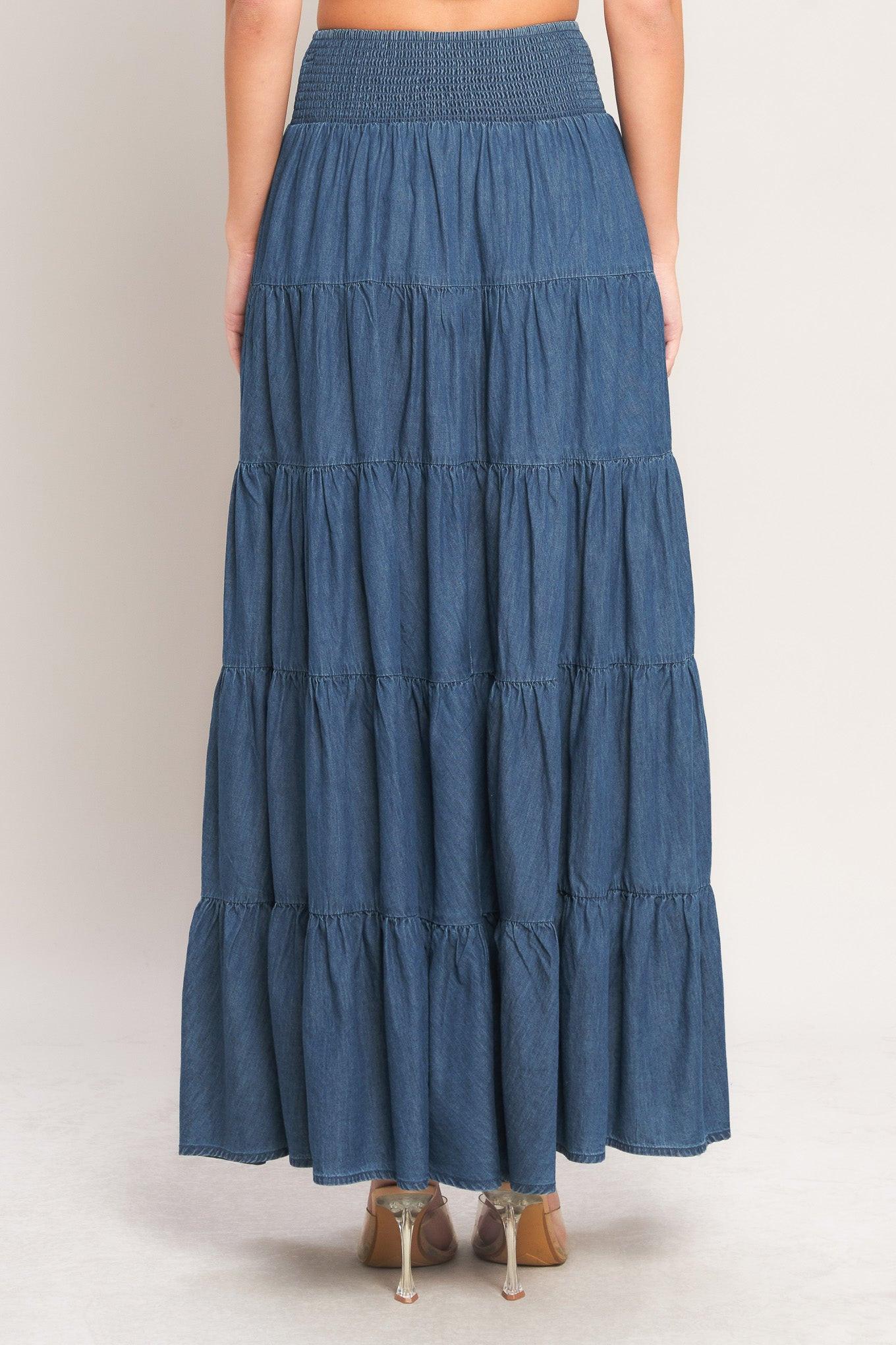 SUMMER SIMPLICITY LIGHTWEIGHT MAXI SKIRT Flying Tomato