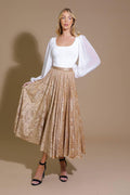 EASE MY MIND VELVET MIDI SKIRT Flying Tomato