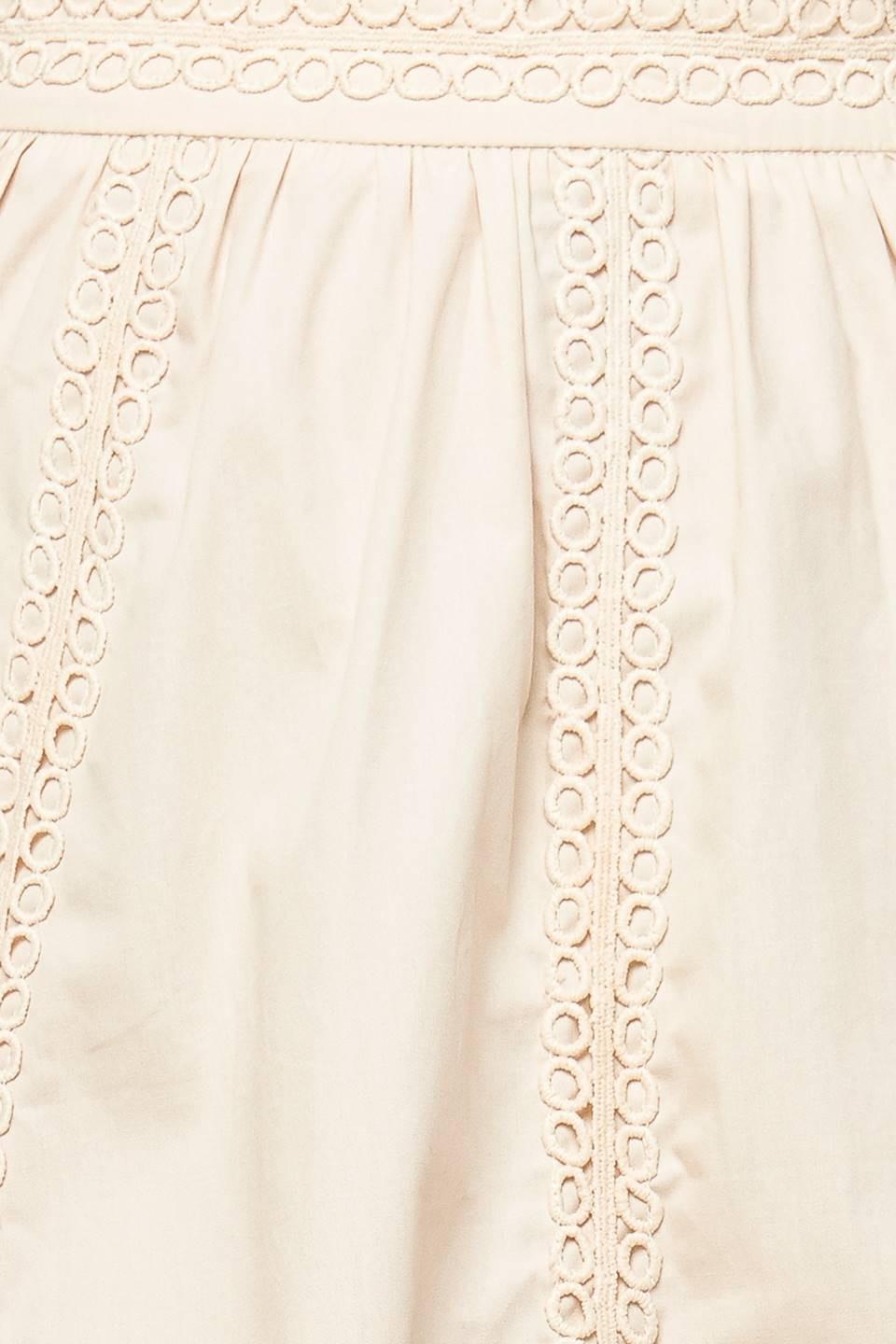 LAYTON CREAM WOVEN MIDI SKIRT Flying Tomato