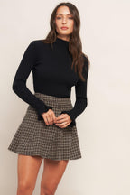 HOUND FLARE TWEED WOVEN SKIRT Flying Tomato