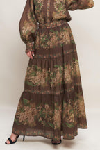 CELEBRITY MOMENT WOVEN MAXI SKIRT Flying Tomato