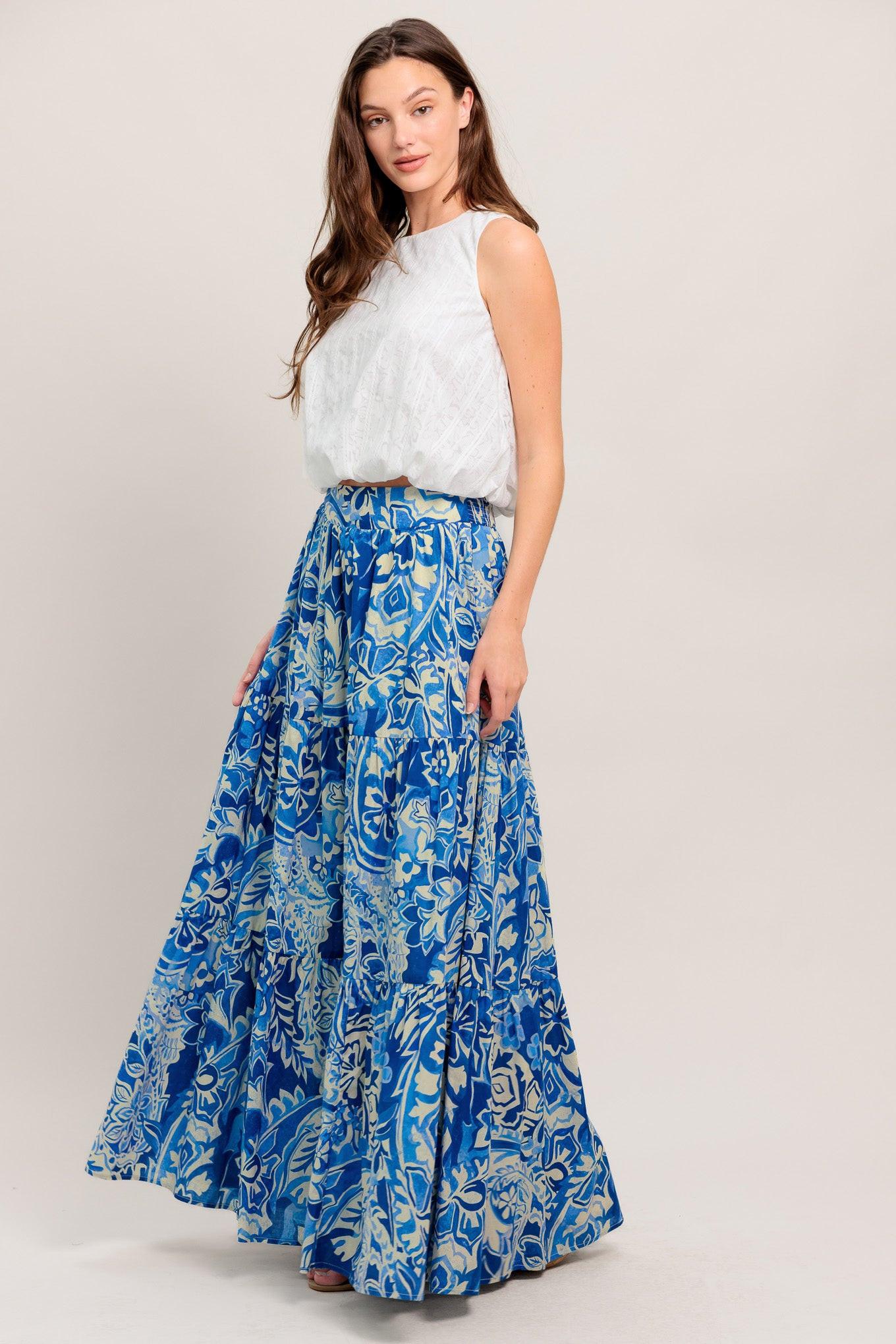 SO READY FOR A GETAWAY MAXI SKIRT Flying Tomato