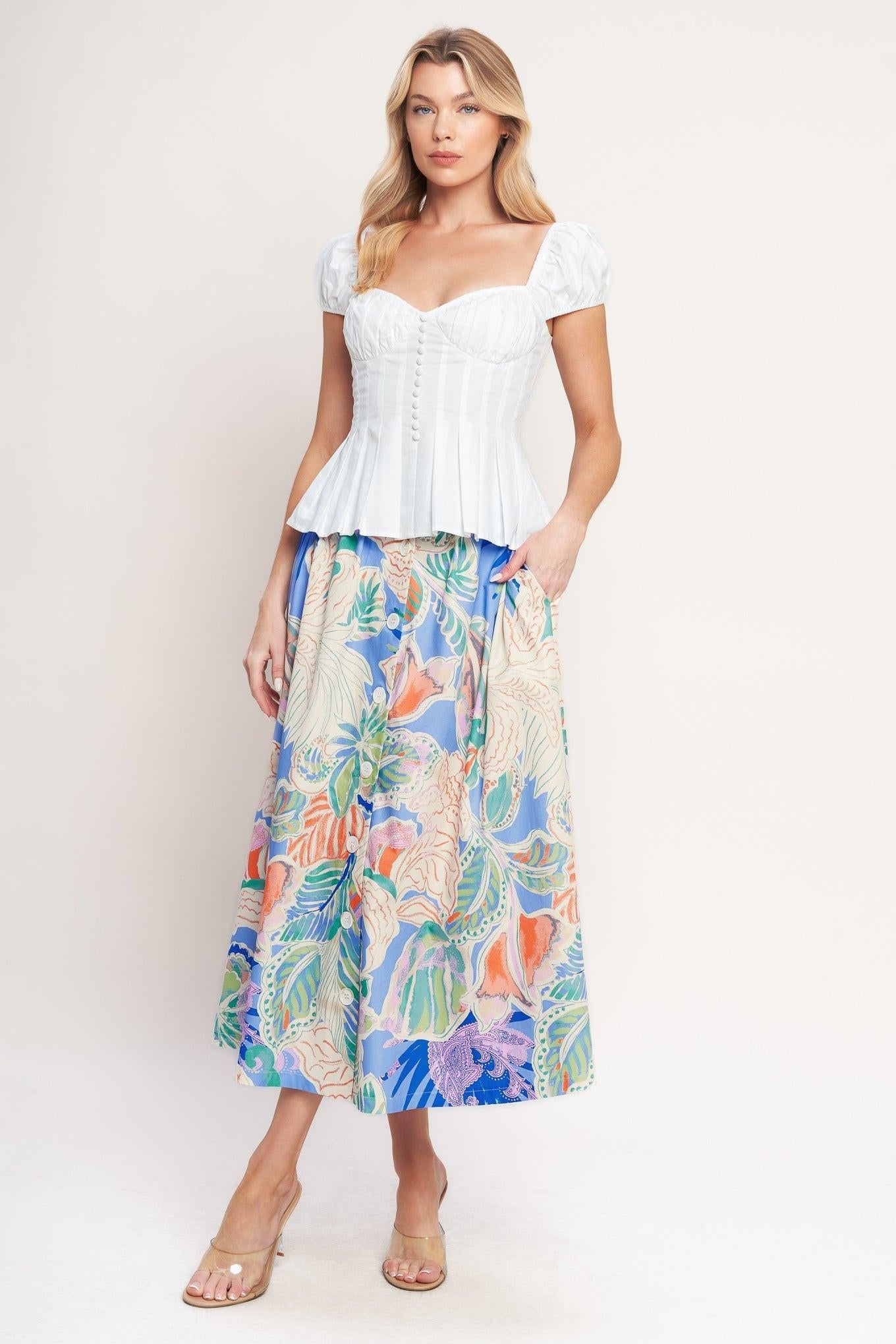 MADE FOR DAYDREAMS WOVEN FULL SKIRT Flying Tomato