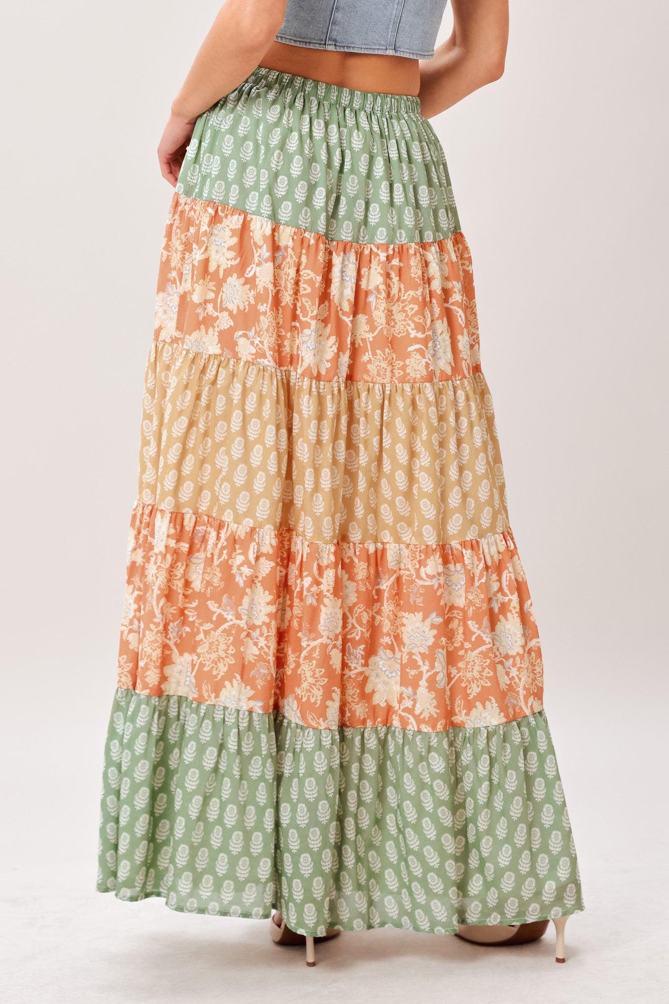 TERRA FLOW MIDI PRAIRIE SKIRT Flying Tomato