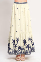 BOHO CONSTELLATION WOVEN MAXI SKIRT Flying Tomato