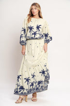 BOHO CONSTELLATION WOVEN MAXI SKIRT Flying Tomato