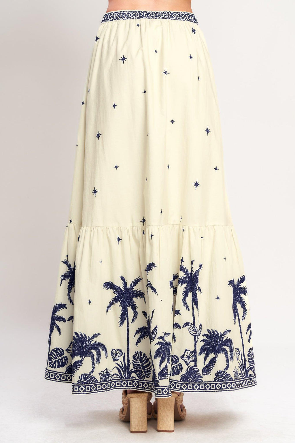 BOHO CONSTELLATION WOVEN MAXI SKIRT Flying Tomato