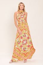 LUXE LOVE STORY WOVEN MIDI CIRCLE SKIRT Flying Tomato