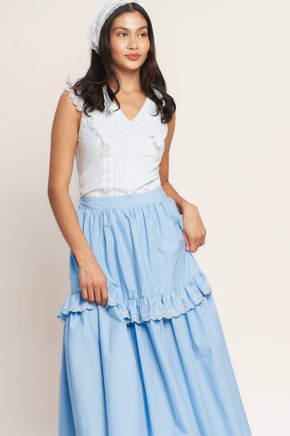 YOU’RE GOING TO LOVE WOVEN MIDI SKIRT Flying Tomato