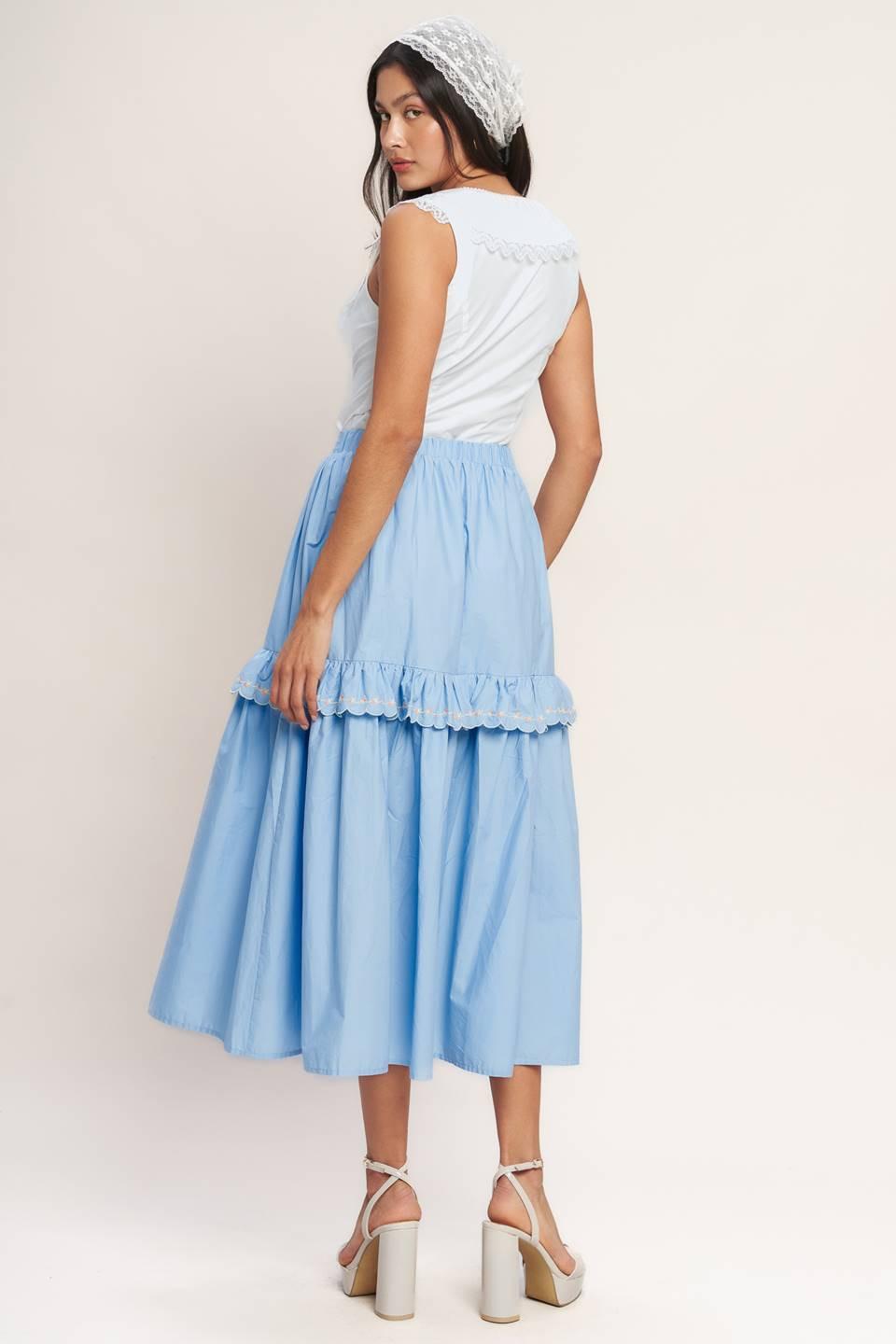 YOU’RE GOING TO LOVE WOVEN MIDI SKIRT Flying Tomato