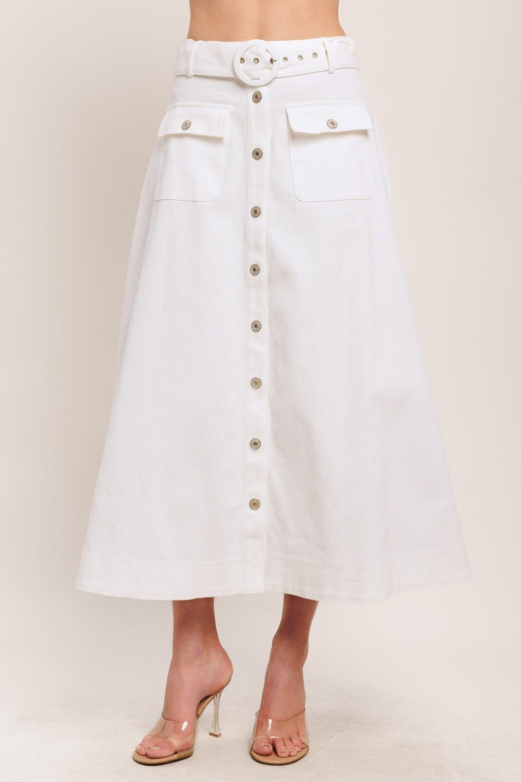 EASY WEAR WESTERN WOVEN MIDI SKIRT Flying Tomato