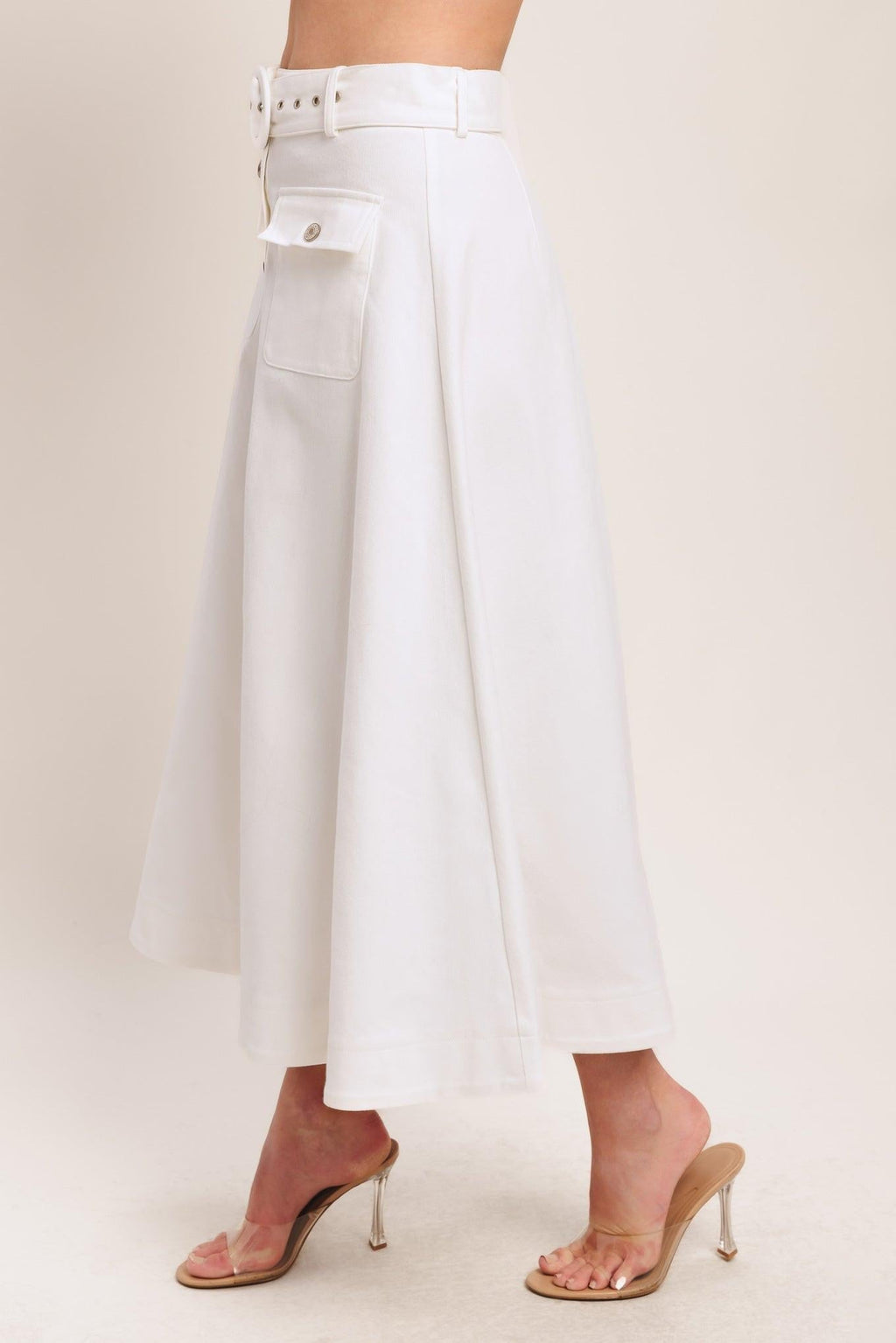 EASY WEAR WESTERN WOVEN MIDI SKIRT Flying Tomato