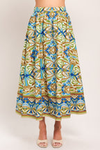 ISLAND MOSAIC WOVEN FULL SKIRT Flying Tomato
